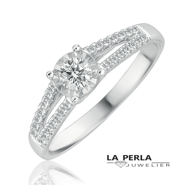 Huiscollectie ring 60087 - Verlovingsring - 1,630.00€ bij www.juwelierlaperla.be