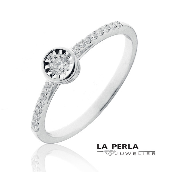 Huiscollectie ring 53464 - Verlovingsring - 925.00€ bij www.juwelierlaperla.be