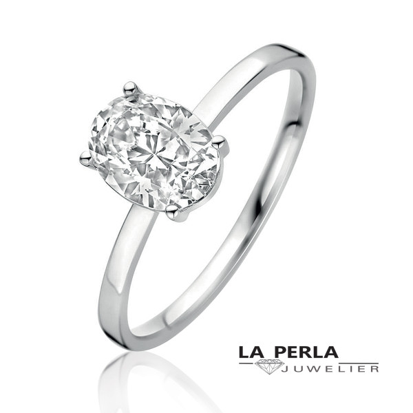 Huiscollectie ring AR0073W - Verlovingsring - 464.00€ bij www.juwelierlaperla.be